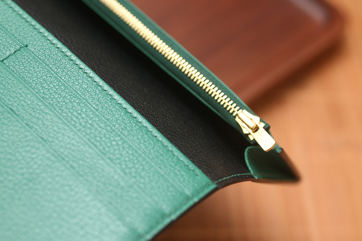 Goatskin Long Wallet - Purely Handwork Leather Craft