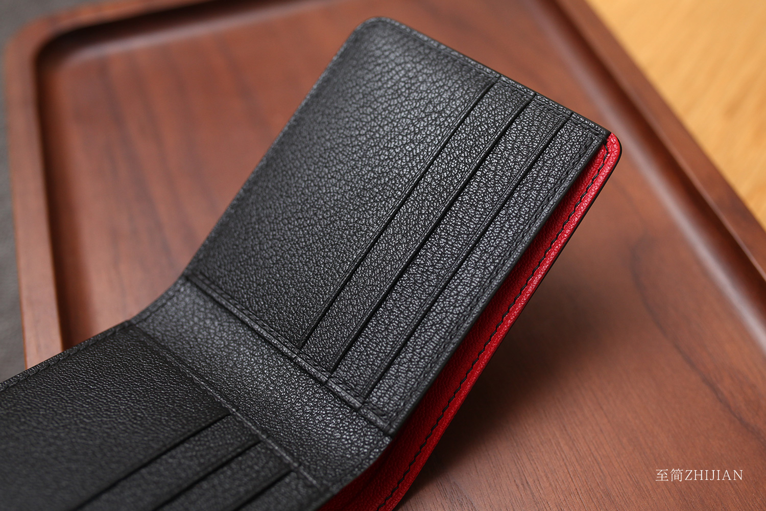 goatskin horizontal wallet