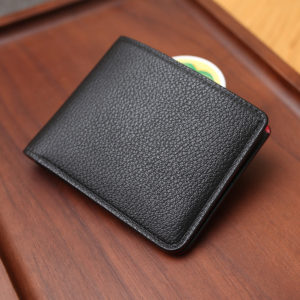 goatskin horizontal wallet - Purely Handwork Leather Craft