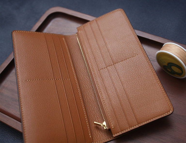 Goatskin Long Wallet – Purely Handwork Leather Craft