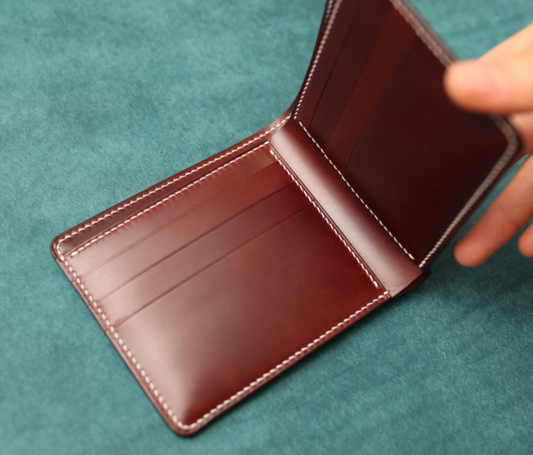 Shell Cordovan Wallet – Purely Handwork Leather Craft